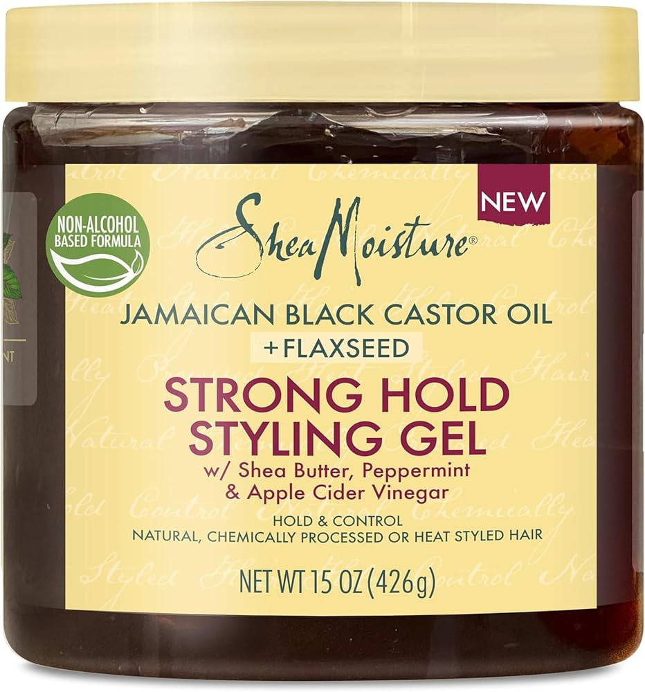 Shea Moisture Jamaican Black Castor Oil Strong Hold Hair Styling Gel With Flaxseed 425 g | Amazon (CA)