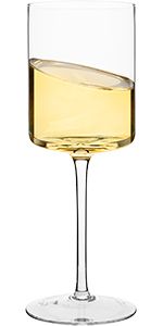 Amazon.com | Square Wine Glasses Set of 4 - Crystal Wine Glasses 14oz in Gift Packaging - Large R... | Amazon (US)