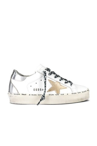 Golden Goose Hi Star Sneaker in White, Gold, & Silver from Revolve.com | Revolve Clothing (Global)