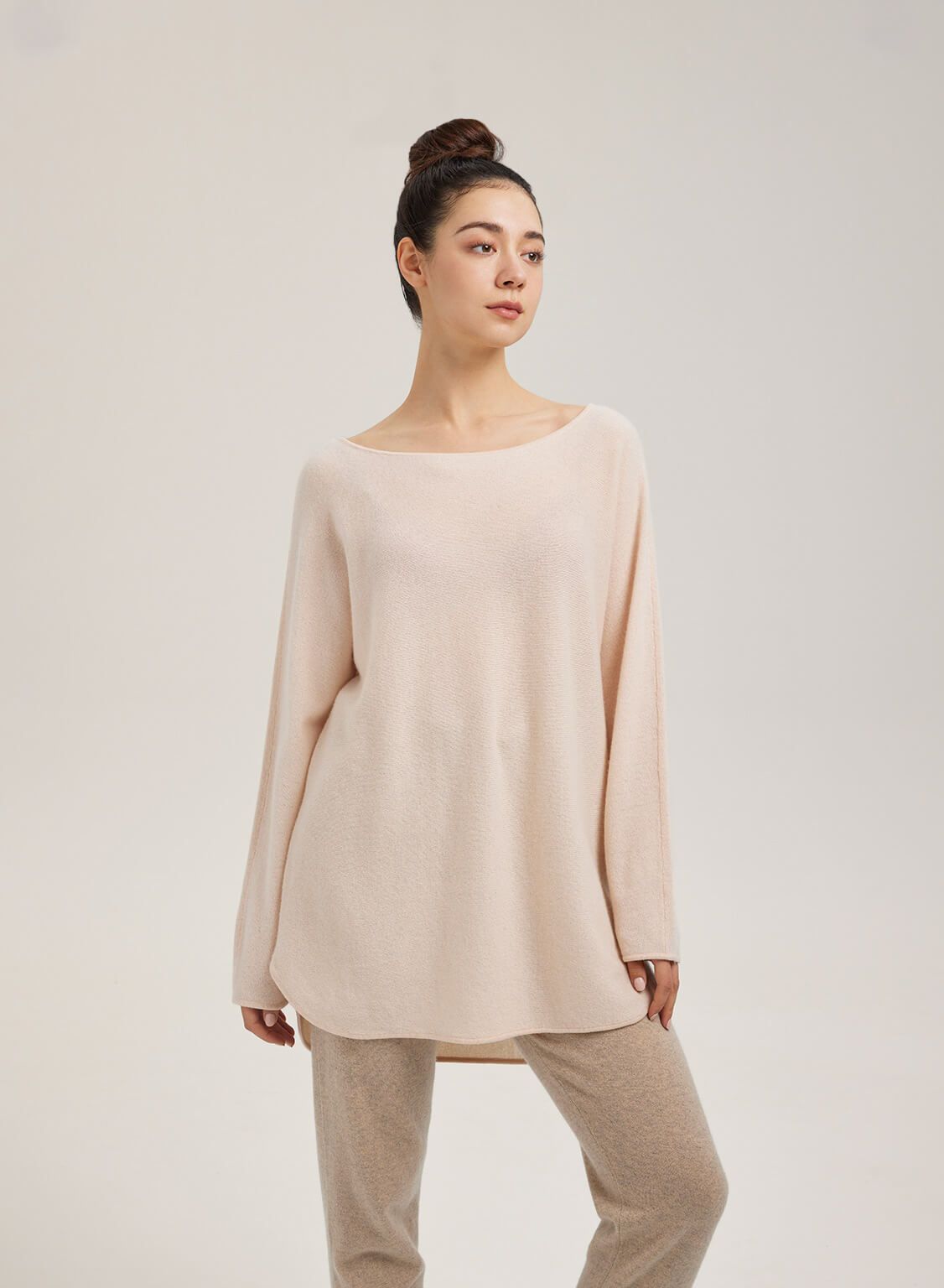 100% Cashmere Boatneck Sweater | Gentle Herd