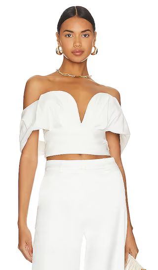 Amor Bustier Top in Off White | Revolve Clothing (Global)