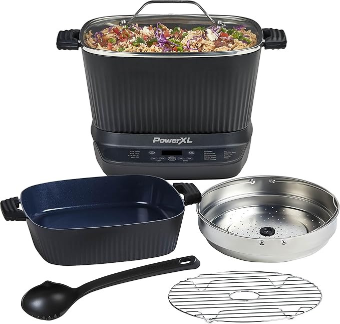 STIRMAX DELUXE 7.5 Quart Digital Multi-Cooker with Automatic Paddle to Stir and Shred, 9 in 1 pro... | Amazon (US)