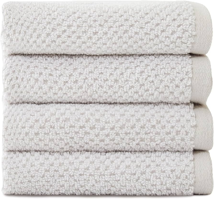 Cozy Earth Nantucket 60% Cotton 40% Viscose from Bamboo Washcloth - 600 GSM Plush & Fast-Drying w... | Amazon (US)