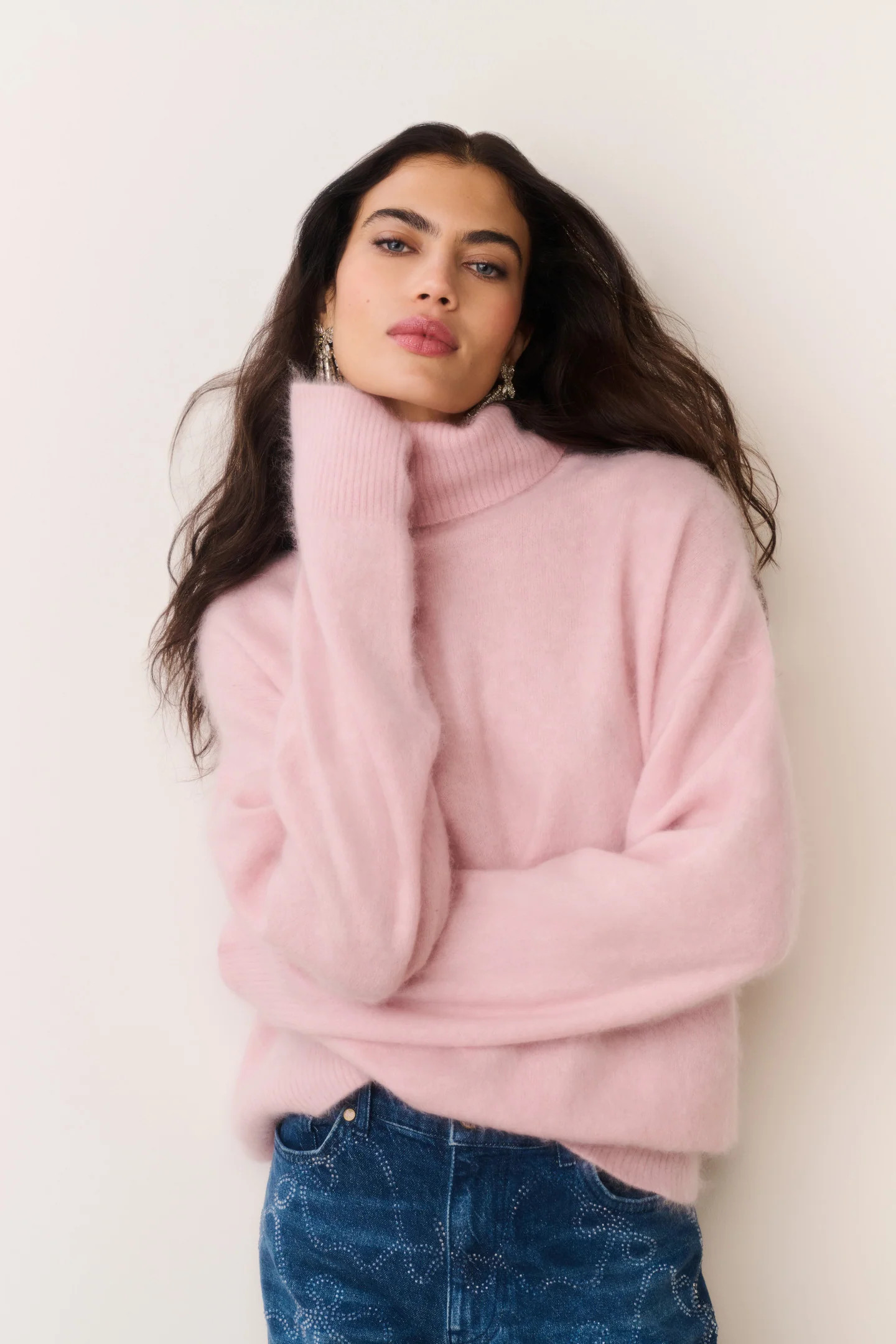 Nia Cashmere Turtleneck Sweater | LoveShackFancy