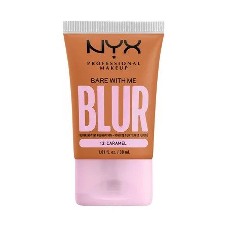 NYX Professional Makeup Bare with Me Blur Skin Tint Foundation, Medium Coverage, Caramel | Walmart (US)