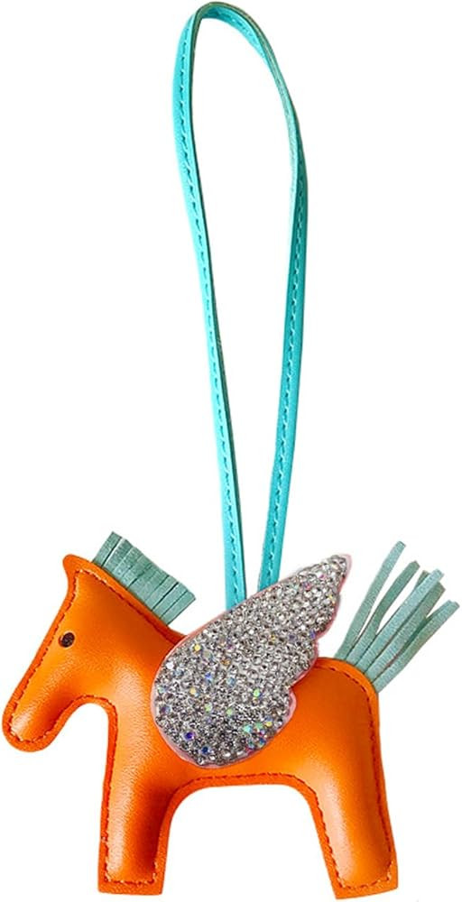 Mmsu Horse Bag Charm, Tassel Pony Keychain Leather Fashion Accessory For Handbags Purse Crossbody... | Amazon (US)