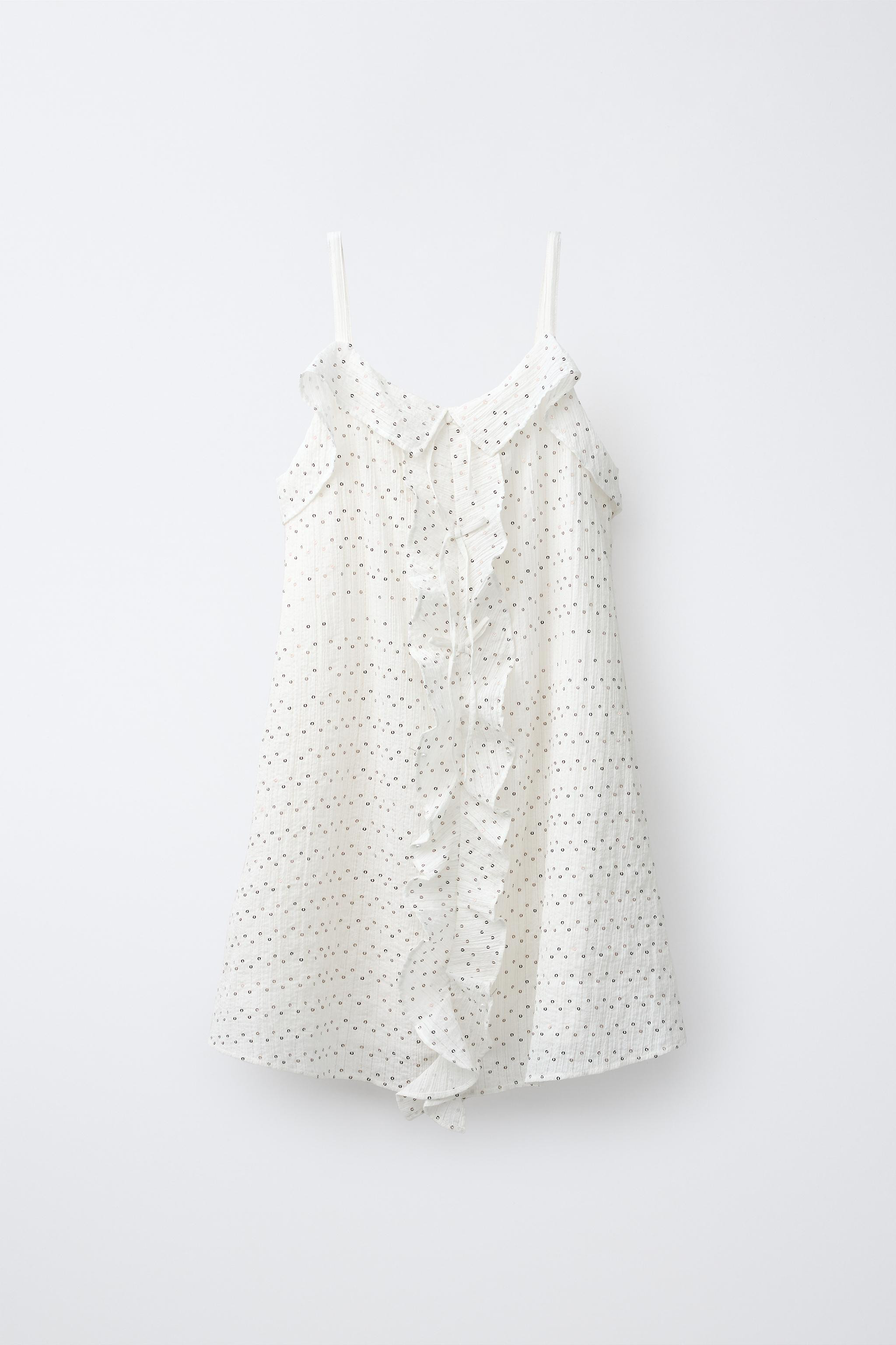 SEQUIN RUFFLE DRESS | Zara UK