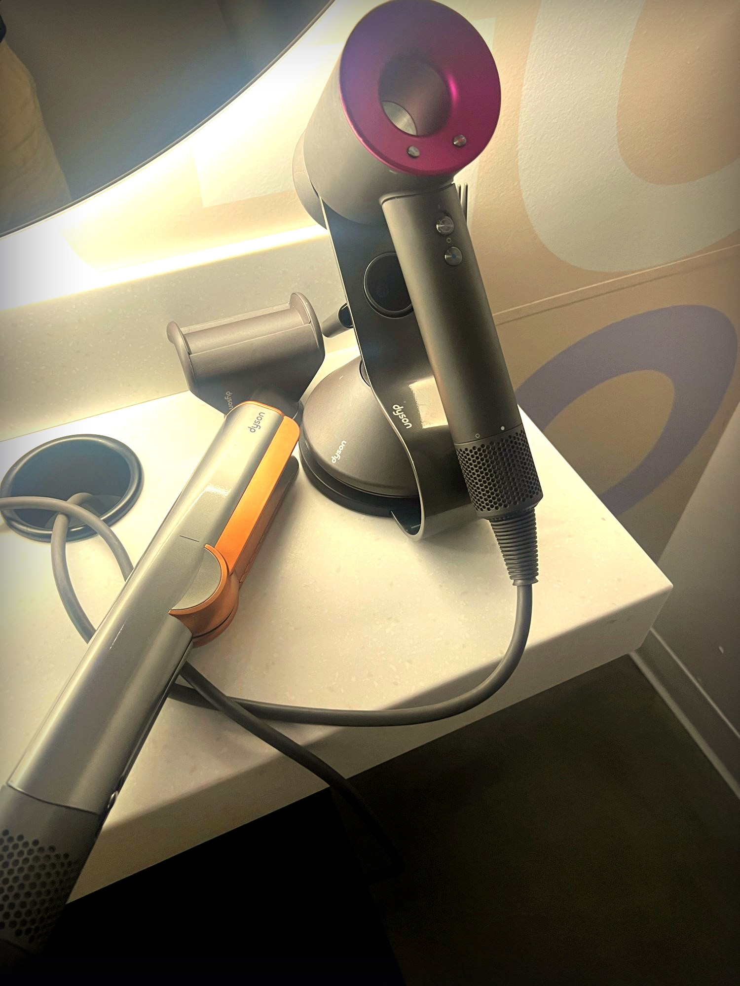 my dyson duo & i are NEVER separating 
the Dyson Supersonic + Dyson Corrale have completely changed my hair routine — we're talking salon blowout & glass-straight hair from my bathroom. the Supersonic dries SO fast without heat damage (intelligent heat control is no joke 🙌) and the Corrale's flexing plates literally gather every strand so I barely have to go over sections twice. my hair is shinier, healthier, and takes half the time. obsessed doesn't even cover it.
linked both on LTK with the best retailers to shop — 🤍
#LTKbeauty #LTKfindsunder500 #LTKsalealert #dysonhair #dysonsupersonic #dysoncorrale #hairtools #blowdryer #hairtok #grwm #haircare #luxuryhairtools #dysonobsessed #beautyroutine #hairstyling 

 

#LTKdayinmylife #LTKgrwm #LTKBeauty