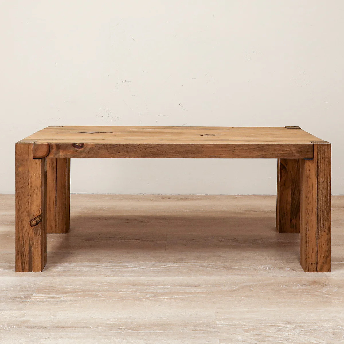 Rustic Coffee Table with Post Legs | Urbandi