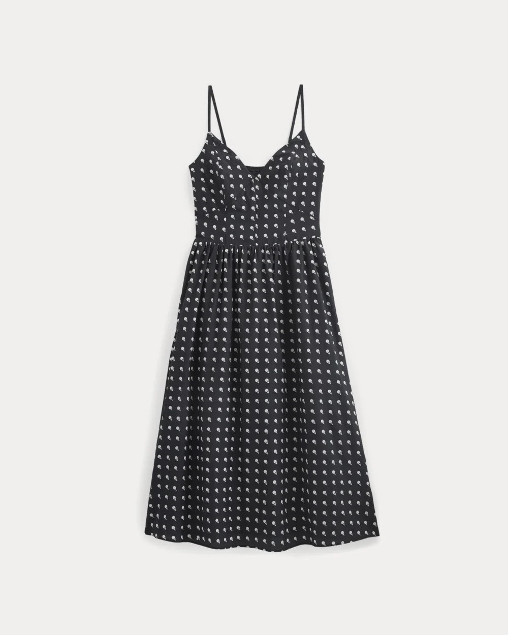 Midi Dress in Cotton Silk Voile | Black | Everlane