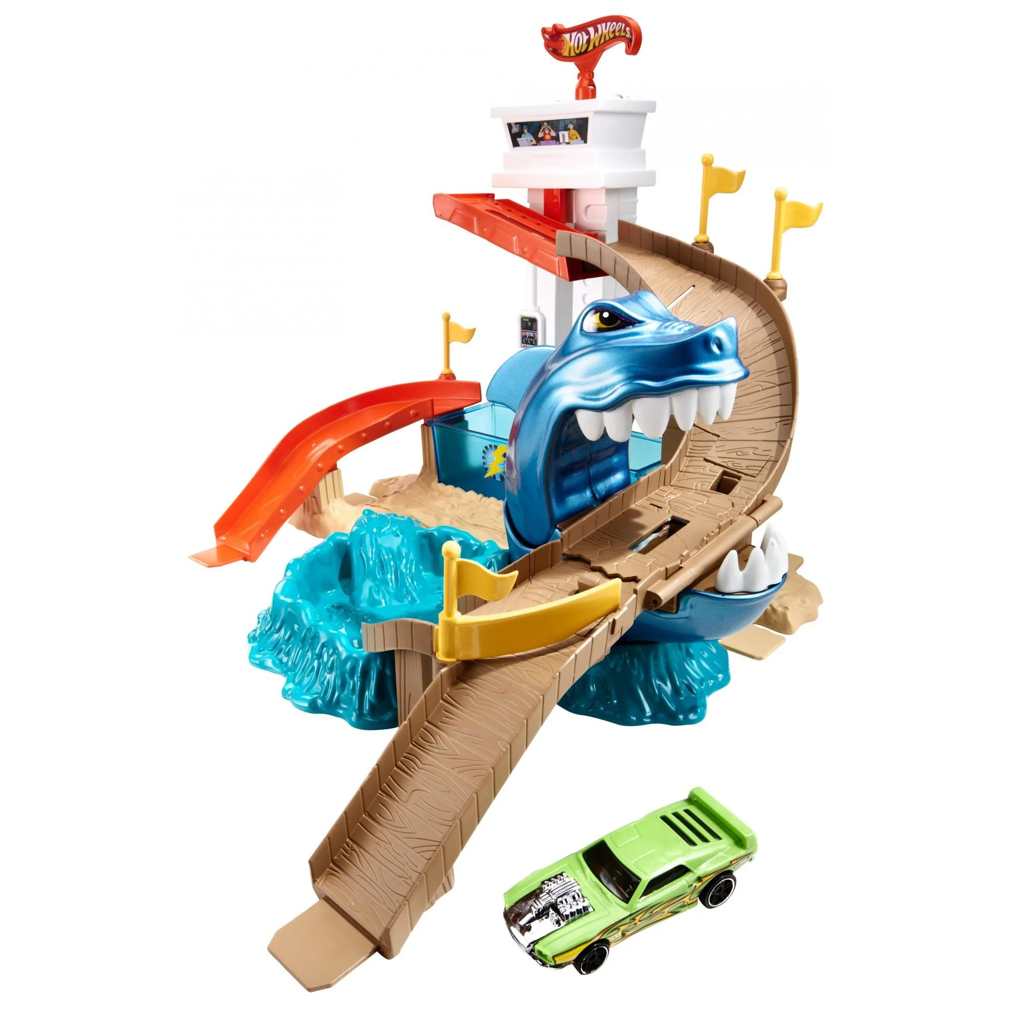 Hot Wheels Color Shifters Sharkport Showdown Play Set | Walmart (US)