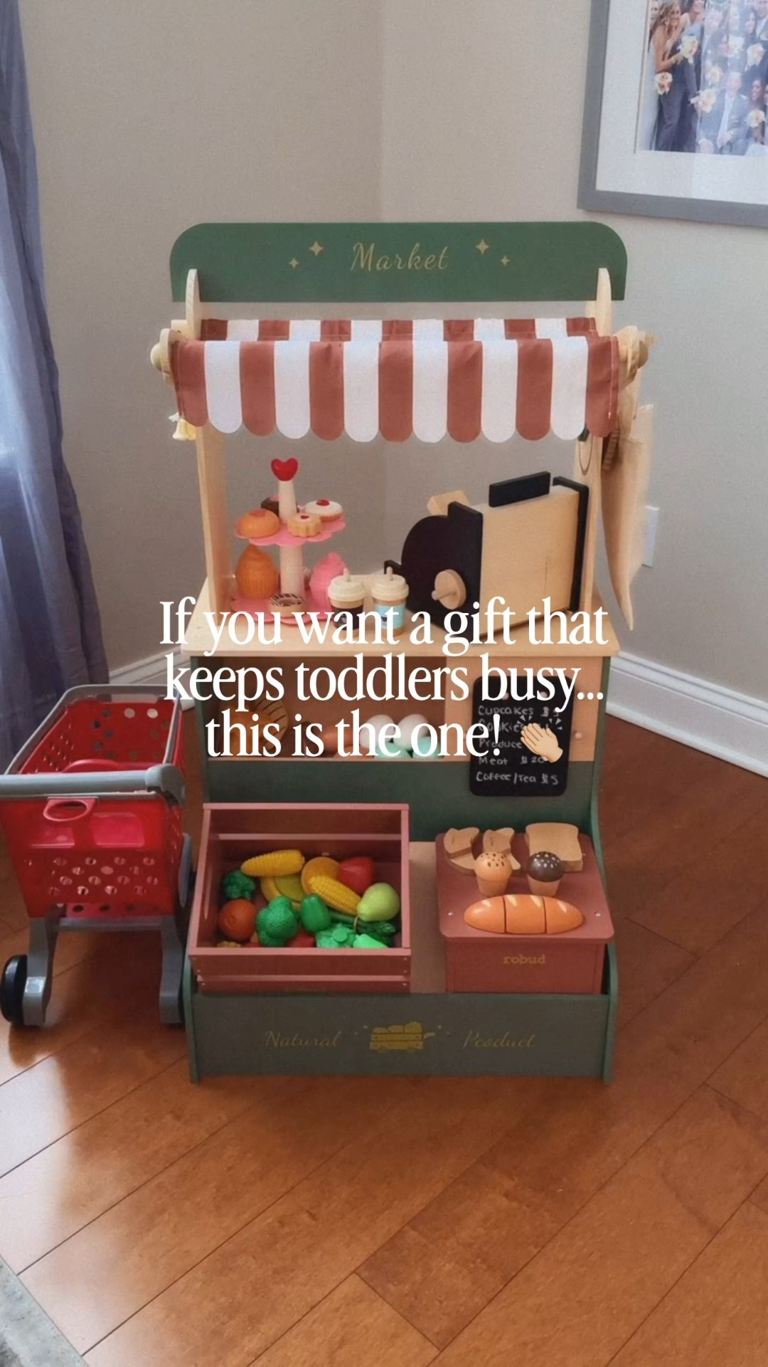 We’ve had this Amazon pretend play market since last Christmas, and the kids still use it constantly! It keeps them so engaged, and they actually play with it together! 🙌🏼

It’s affordable, easy to build, and absolutely adorable. The perfect gift for any toddler, preschooler, or siblings in the age range. 👧🏻👦🏻 

Click to shop, and drop questions if you have them! 


#LTKHoliday #LTKGiftGuide #LTKKids