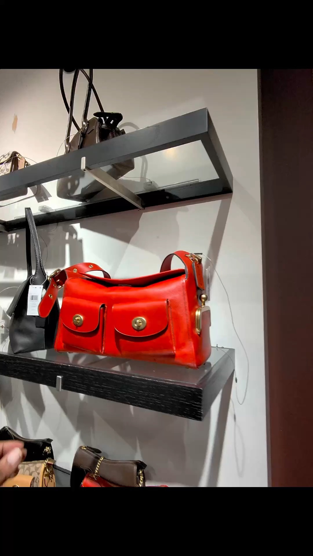 This bag has sold out on COACH retail, but they are still left at Dillards. This is the larger red COACH Haversack bag. Make sure you grab yours before they’re gone. #coach #coachhaversack #coachnewyork