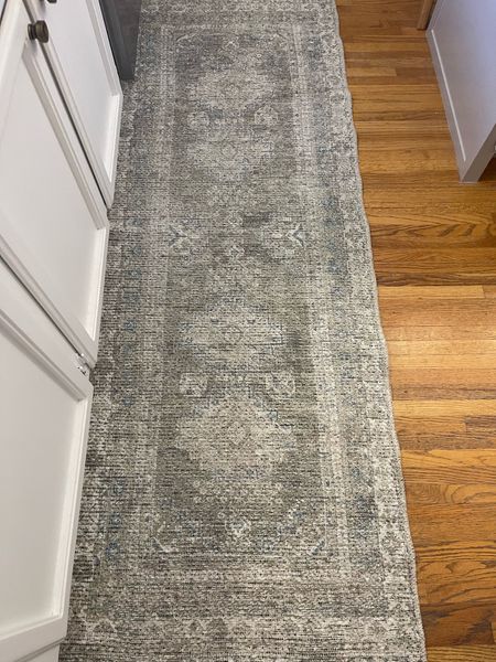 My other runner I rotate through my kitchen… this one is machine washable, has a vintage look and has muted tones of sage , ivory and a hint of blue. 

#LTKStyleTip #LTKHome #LTKFindsUnder50