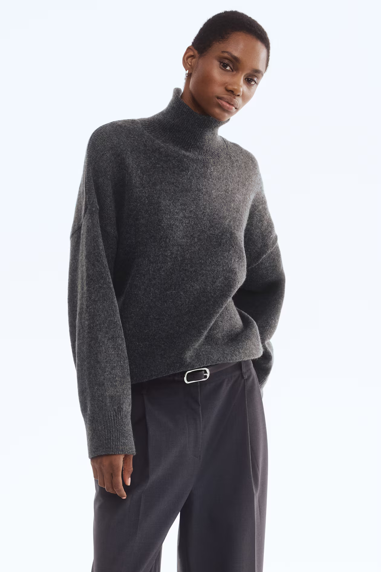 Oversized Mock-Turtleneck Sweater | H&M (US + CA)