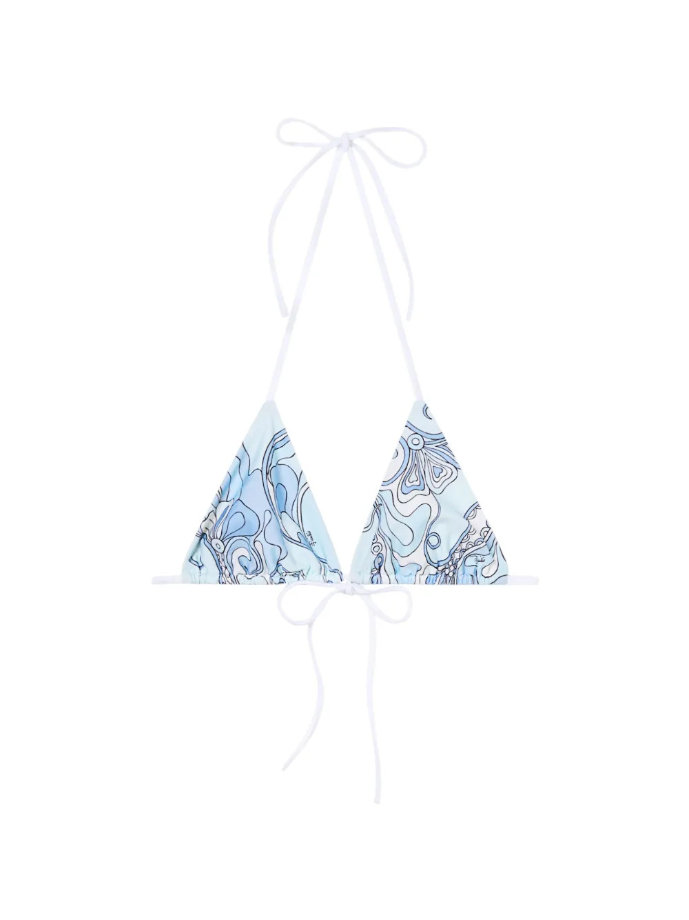 PUCCI Orchidee-print Triangle Bikini Top | Blue | FARFETCH | Farfetch Global