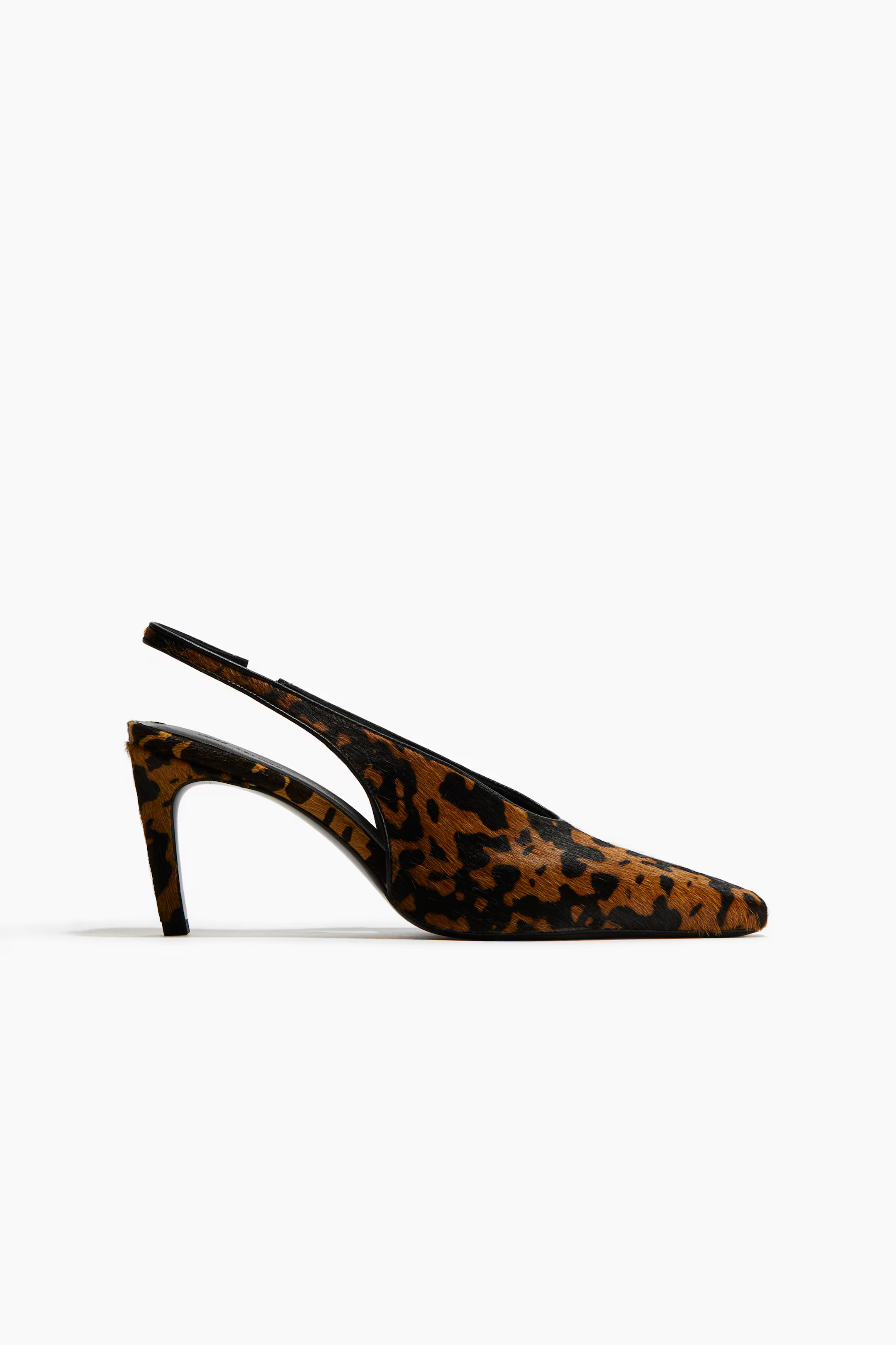 Heeled leather slingbacks | H&M (UK, MY, IN, SG, PH, TW, HK)