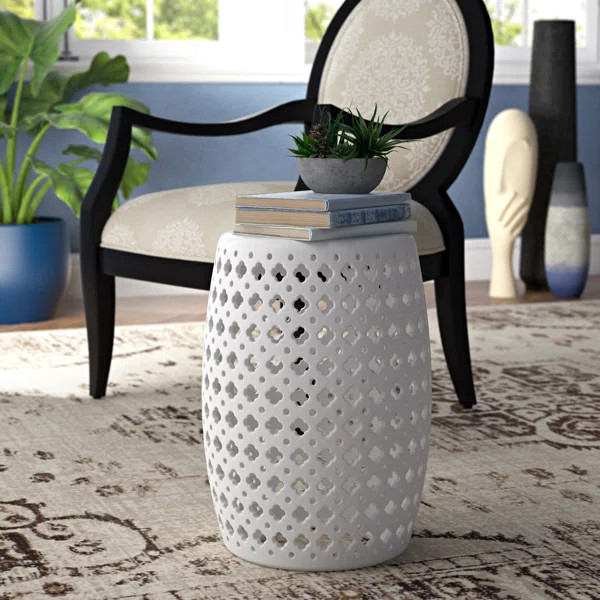 Gisella Ceramic Garden Stool | Wayfair Professional