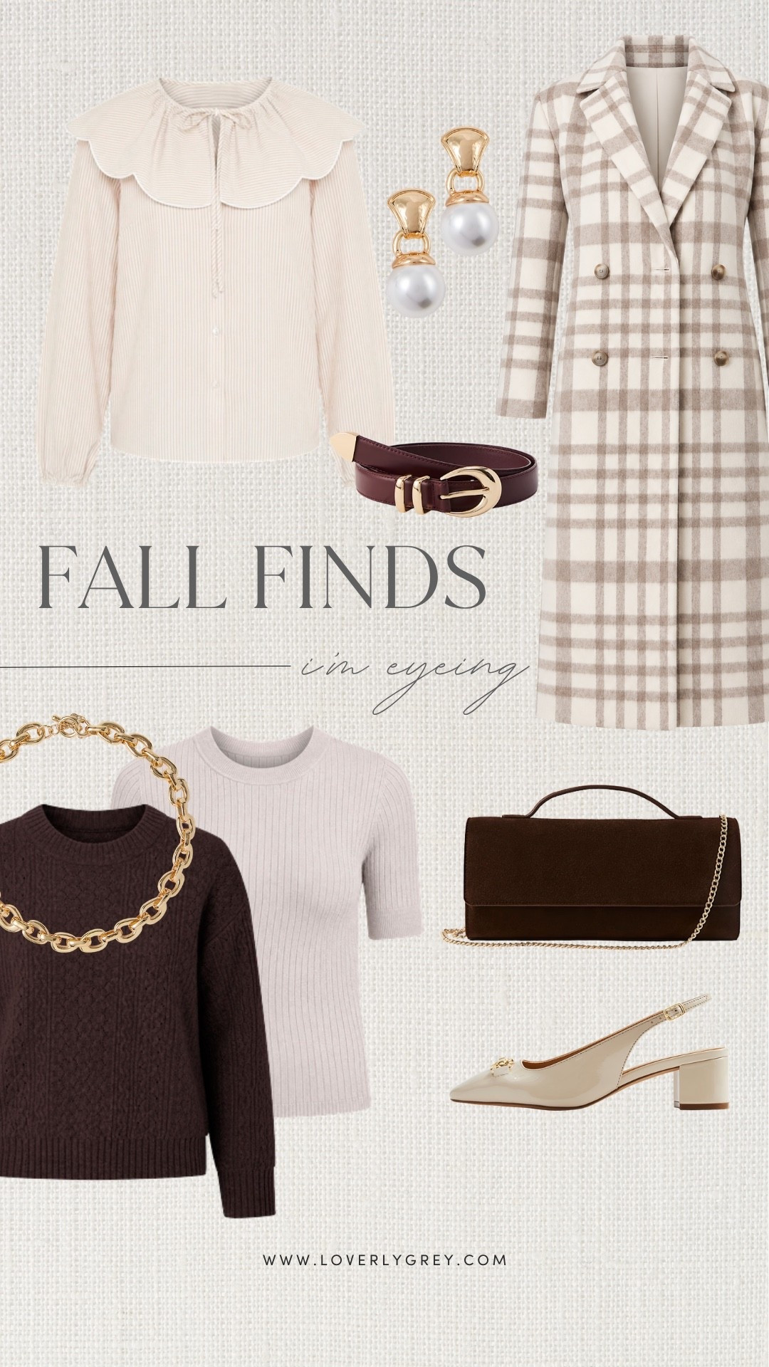 These are the fall fashion pieces I keep coming back to. Think cozy knits, polished layers, neutral shoes and accessories that make everyday outfits feel a little more put together.