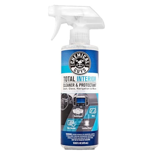Chemical Guys Total Interior Cleaner & Protectant Interior Cleaner, Cleans & Protects Leather, Vinyl, Plastic, Rubber, Glass with a Streak-Free Finish — Cars, Trucks, SUVs, RVs, 16 oz | Amazon (US)