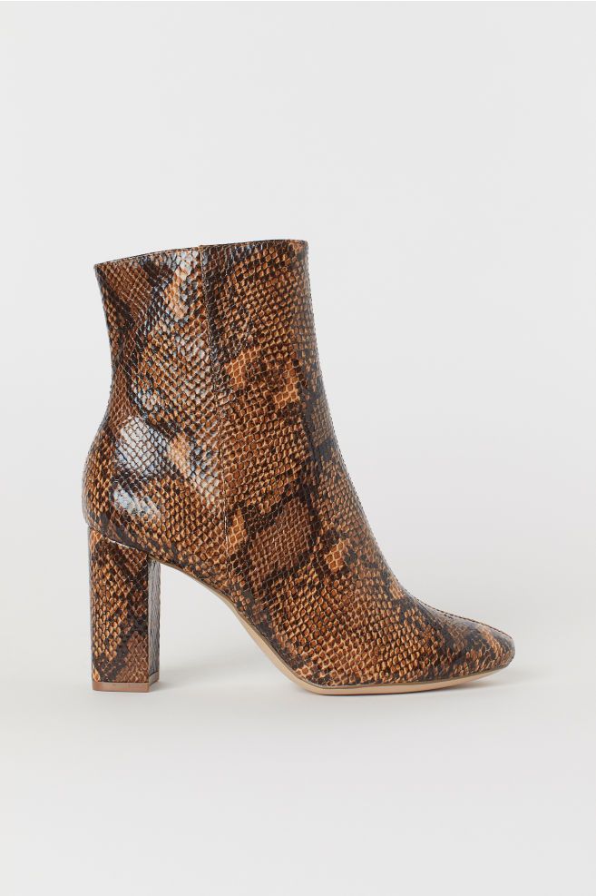 Snakeskin-patterned Boots | H&M (US + CA)