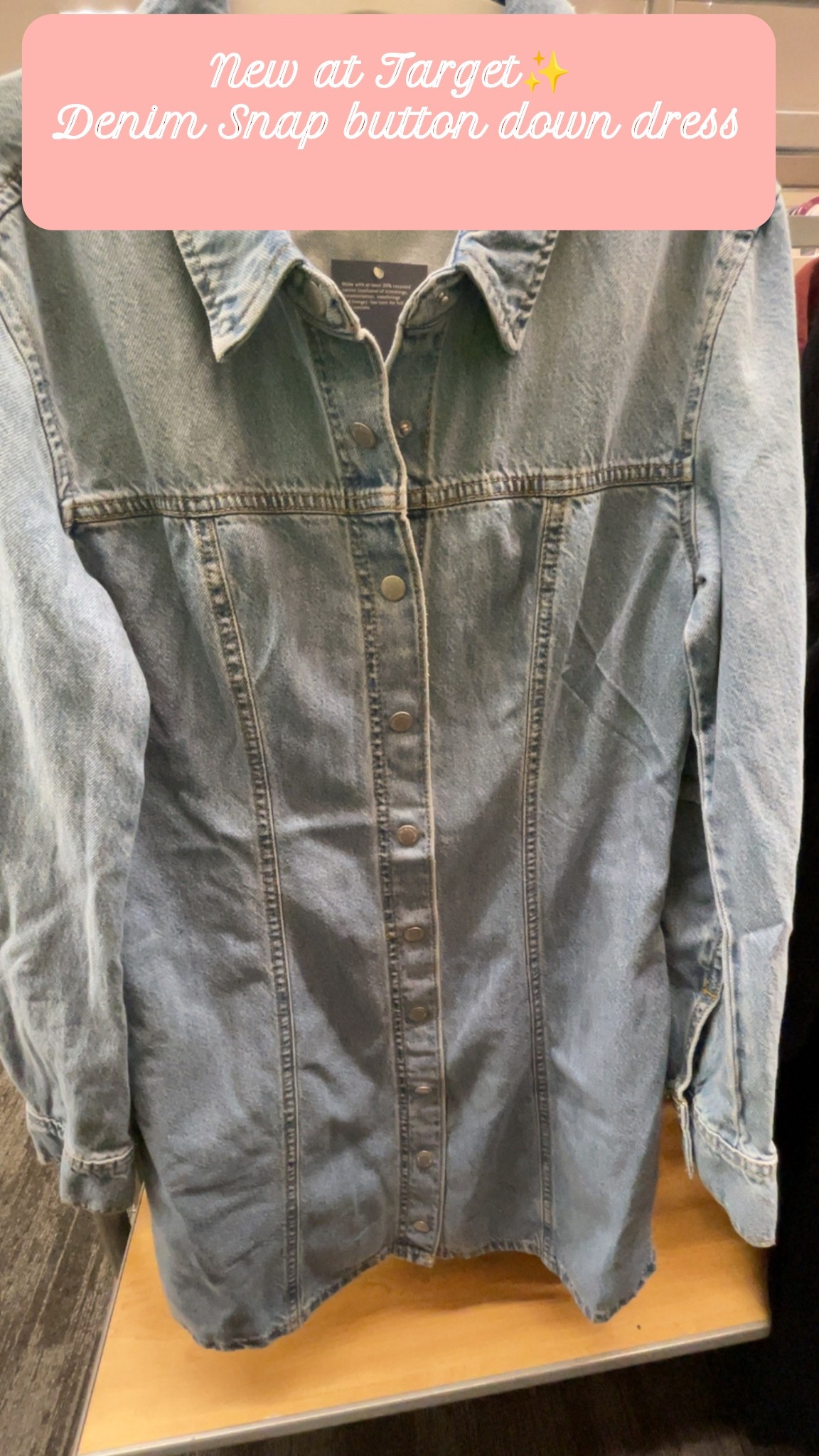 Target did it again 💙
The perfect denim shirt dress—comfortable, versatile, and so good for spring. Does have stretch! Short girl friendly. Functional snap buttons all the way down! 

#LTKootd #LTKValentine #LTKMidsize