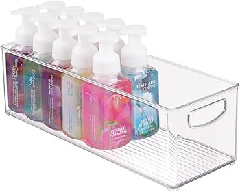 mDesign Plastic Toiletry Organizer for Bathroom - Storage Holder Bin w/Handles for Vanity, Drawer... | Amazon (US)