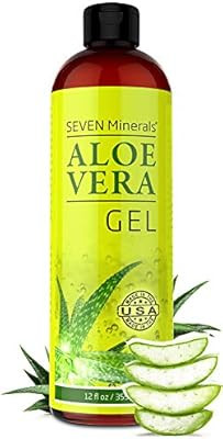 Organic Aloe Vera Gel with 100% Pure Aloe From Freshly Cut Aloe Plant, Not Powder - No Xanthan, S... | Amazon (US)