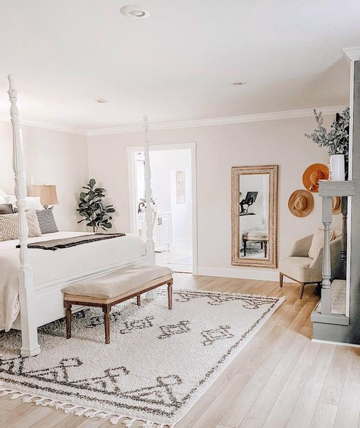 Off White Moroccan Diamond Drop Tassel 6' 7" x 9' Area Rug | Rugs USA