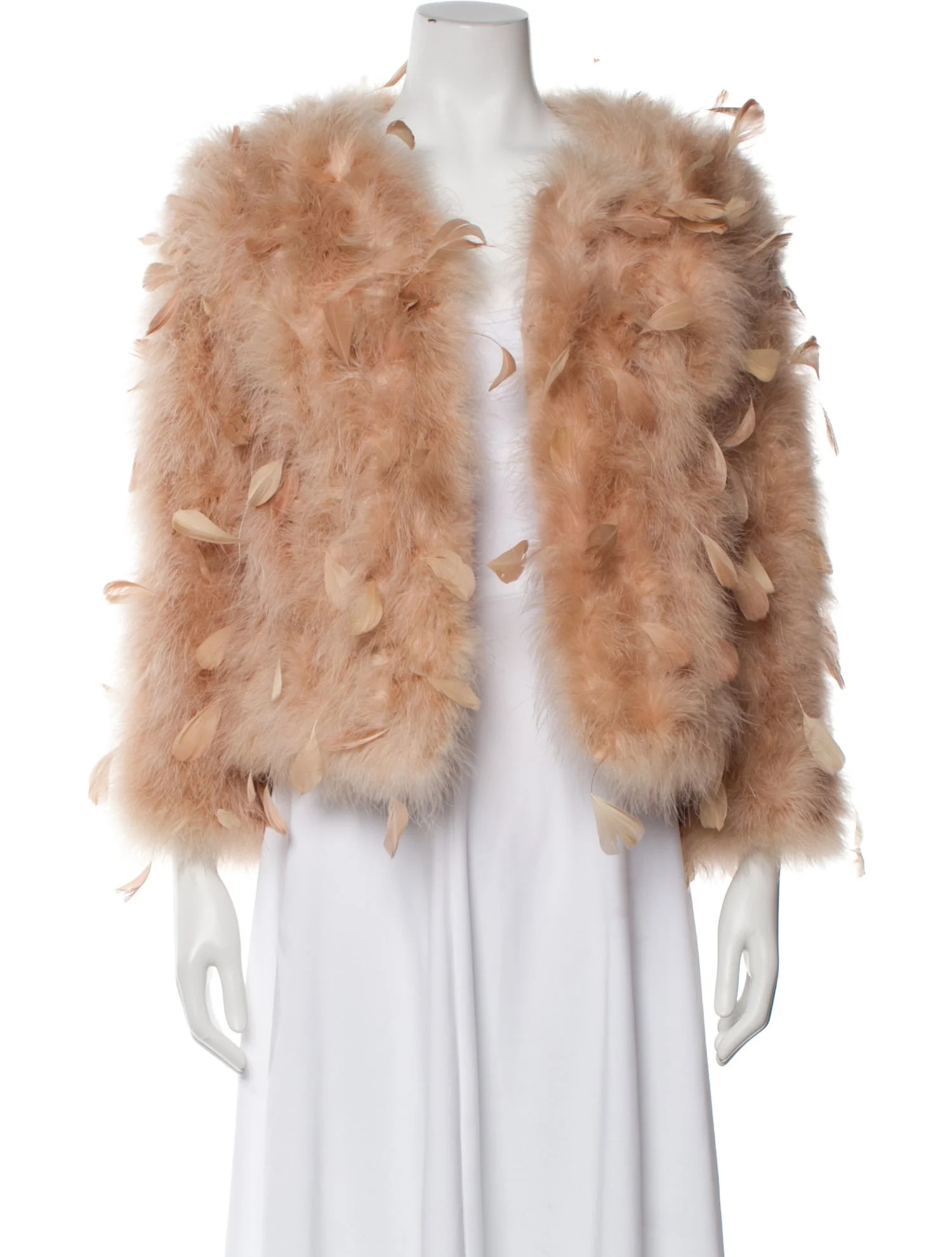 Pello Bello Ostrich Feather Down Jacket - Neutrals Jackets, Clothing - WPELB20167 | The RealReal | The RealReal