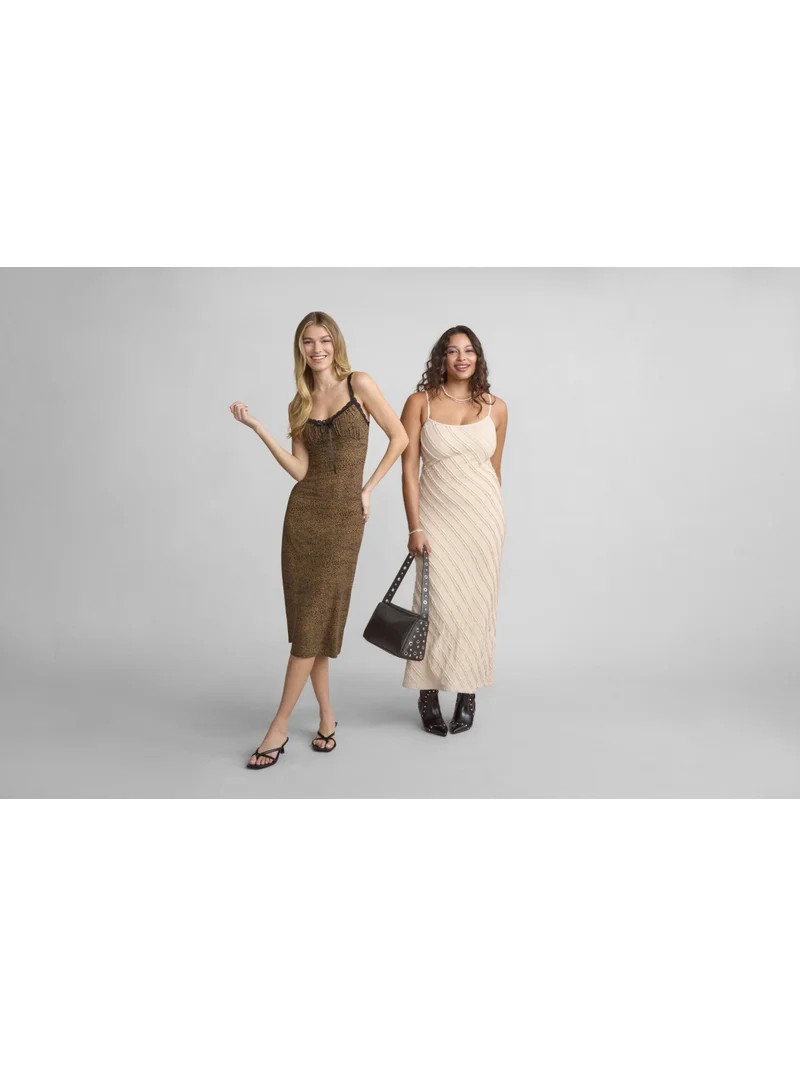 No Boundaries Sleeveless Ruffle Maxi Dress, Women's XXS-XXL | Walmart (US)