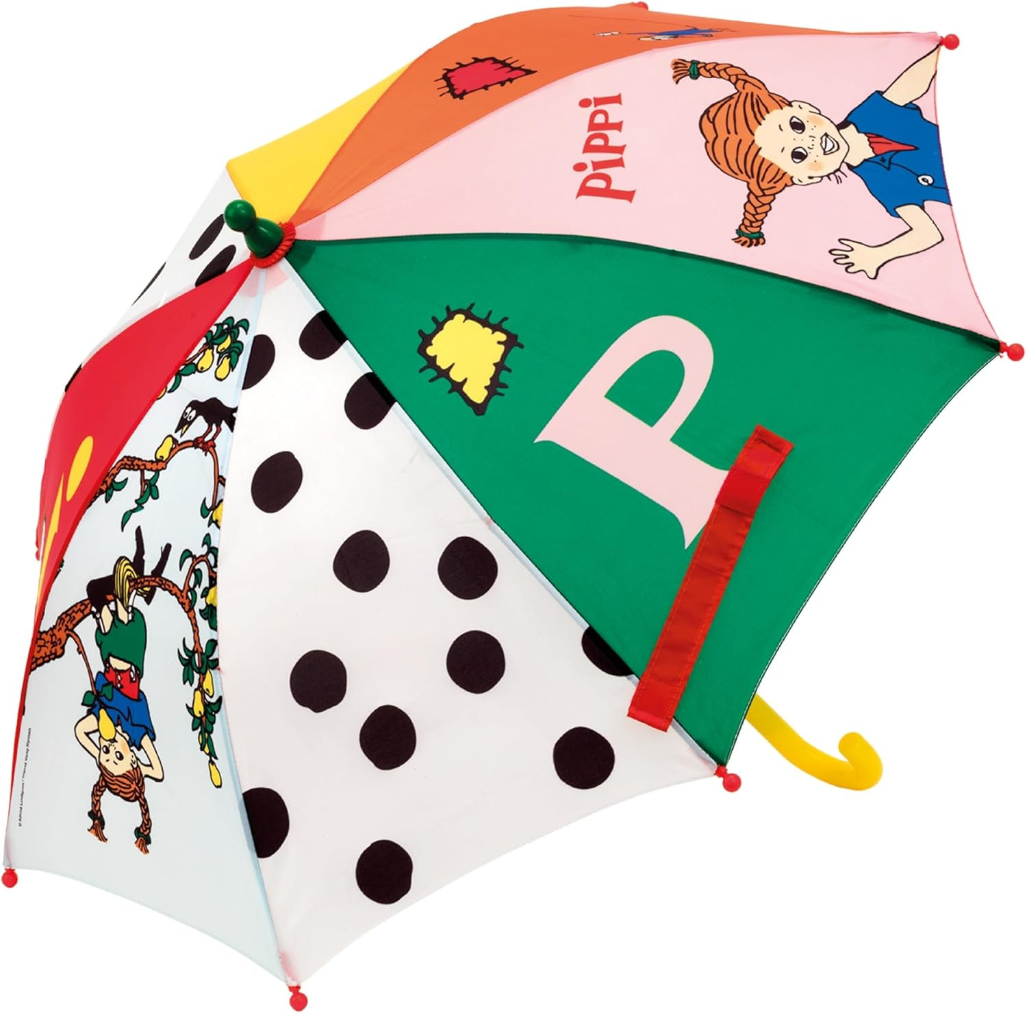 Pippi Langstrumpf Regenschirm für Kinder – bunter Sonnenschirm für Kinderwagen – Kinderrege... | Amazon (DE)