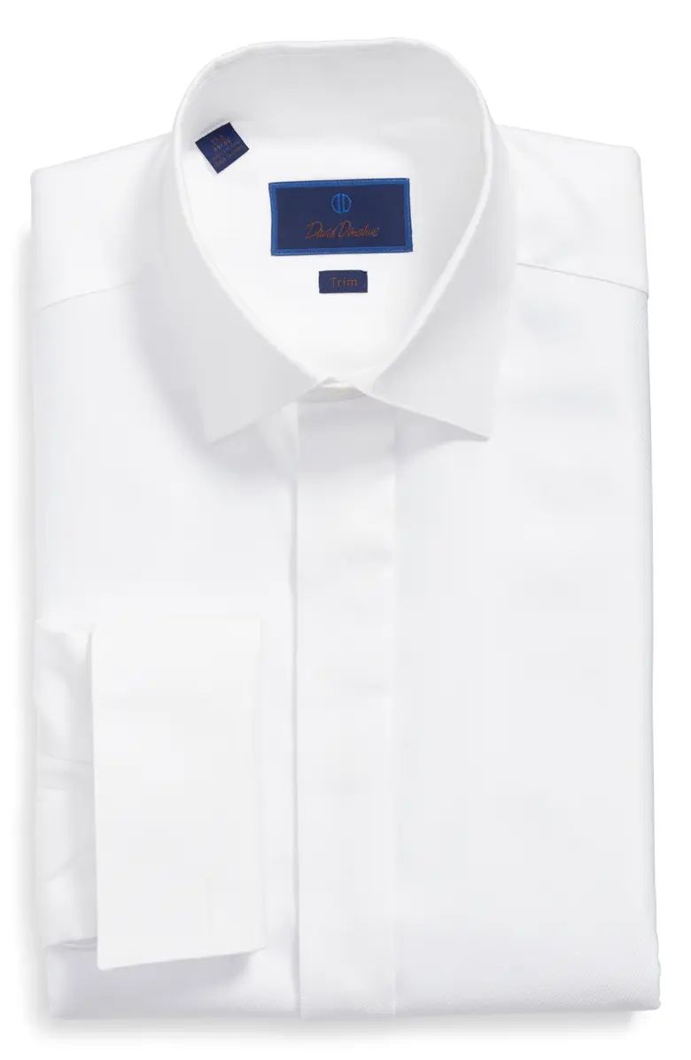 Trim Fit French Cuff Tuxedo Shirt | Nordstrom