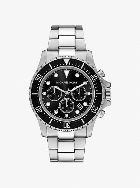 Oversized Everest Silver-Tone Watch | Michael Kors US