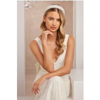 White Diamante Chunky Headband | Quiz Clothing