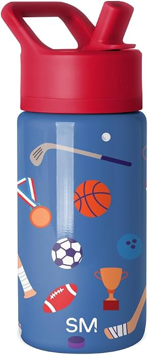 Simple Modern Kids Water Bottle with Straw Lid | 14oz Insulated Stainless Steel Kids Tumbler & Sp... | Amazon (US)