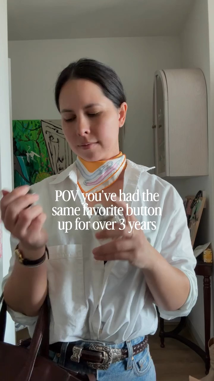 You’re going to want this AYR button up for spring - Comment SHOP and I’ll DM you the links to shop the look 

Ootd, Hermes scarf outfit, casual chic outfit, casual but polished