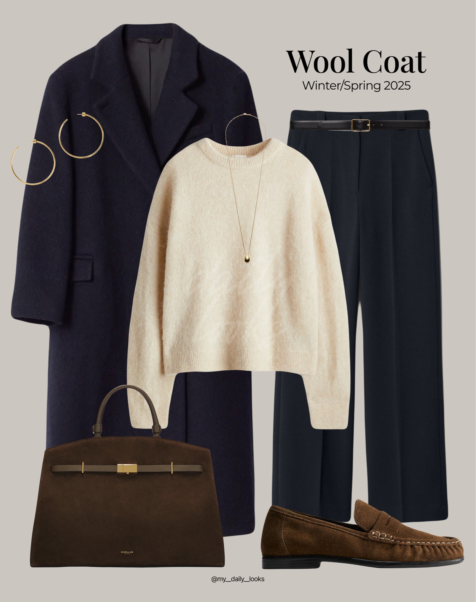 Styling long navy blue wool coat for winter-spring looks 🤎

Tags: deep brown, dark brown, chocolate, navy blue, wool coat, coat look, coat outfit, winter style, pre-spring, spring style, winter outfit, spring outfit, winter fashion, spring fashion, easy styling, simple everyday look, chic & basic outfit, Parisian look, casual outfit, capsule wardrobe, office look, brunch style, high street, The Hudson Demellier Bag.

#LTKstyletip #LTKwinter #LTKbag