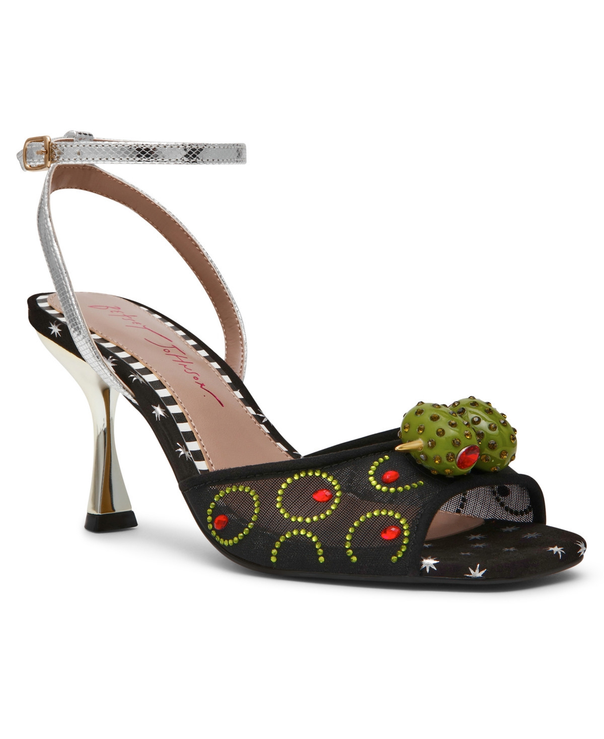 Betsey Johnson Women's Martini Stiletto Sandals - Black | Macy's