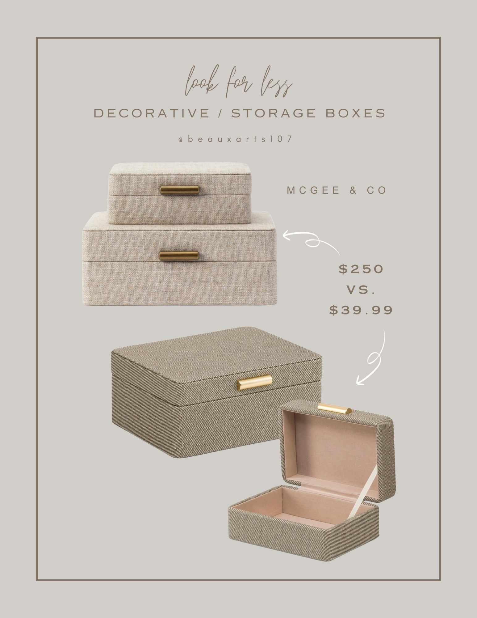 Get the McGee and co fabric storage box look for less to style your table top/shelves as well as storing your belongings for a steal!

#LTKHome #LTKSaleAlert