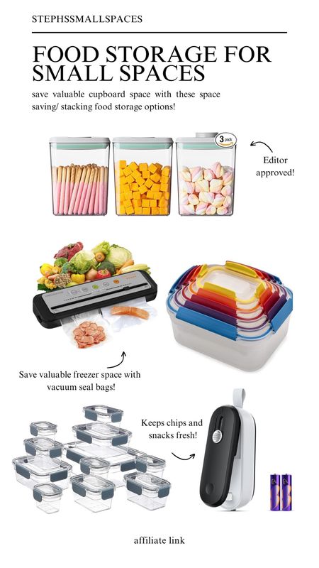 Editor approved, space saving, small space food storage options from @amazon. 

#LTKtravel #LTKhome #LTKGiftGuide