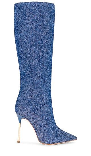 Reesy Boot in Blue | Revolve Clothing (Global)