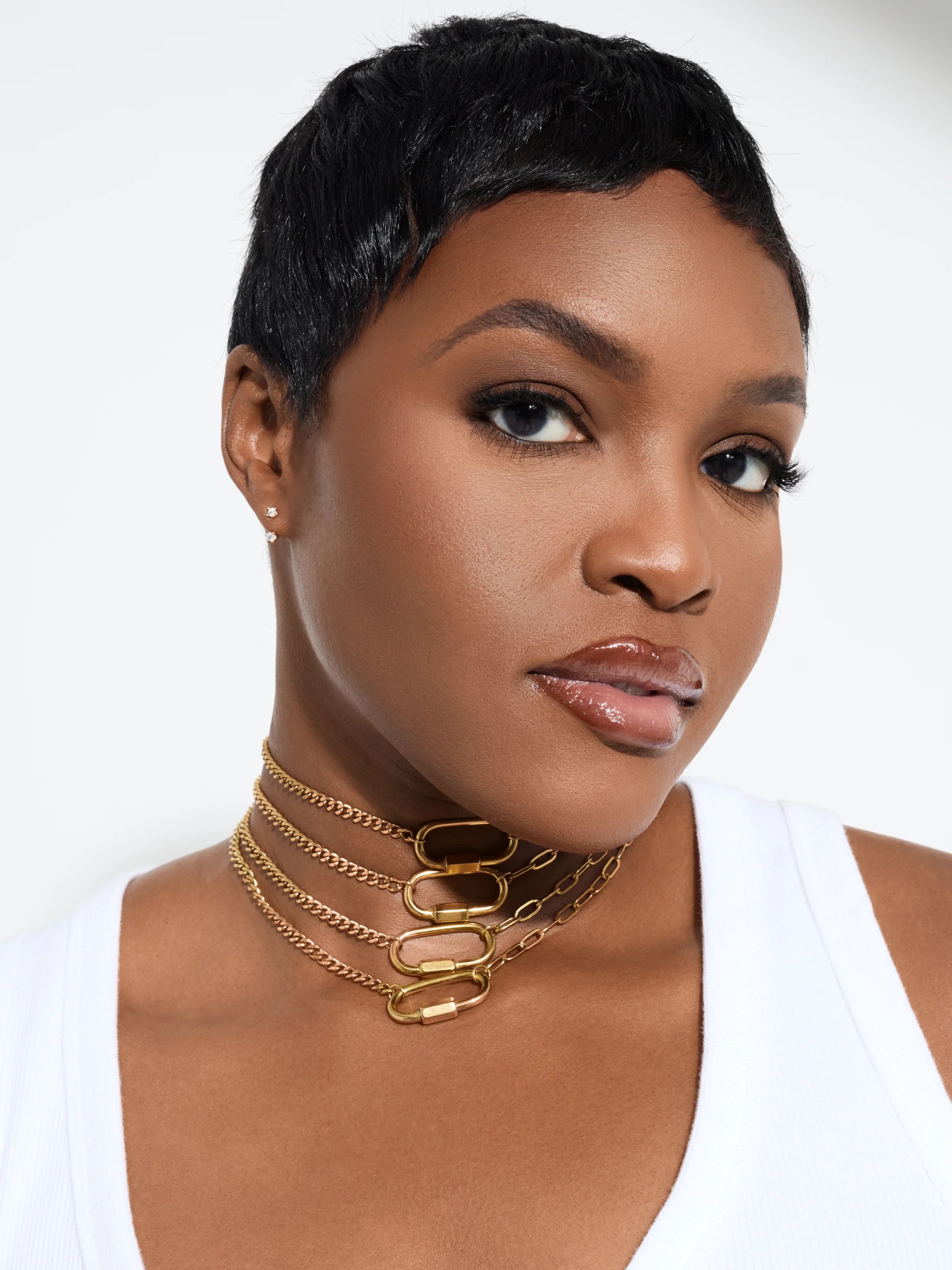 Paperclip Chain | Garnished in Gold