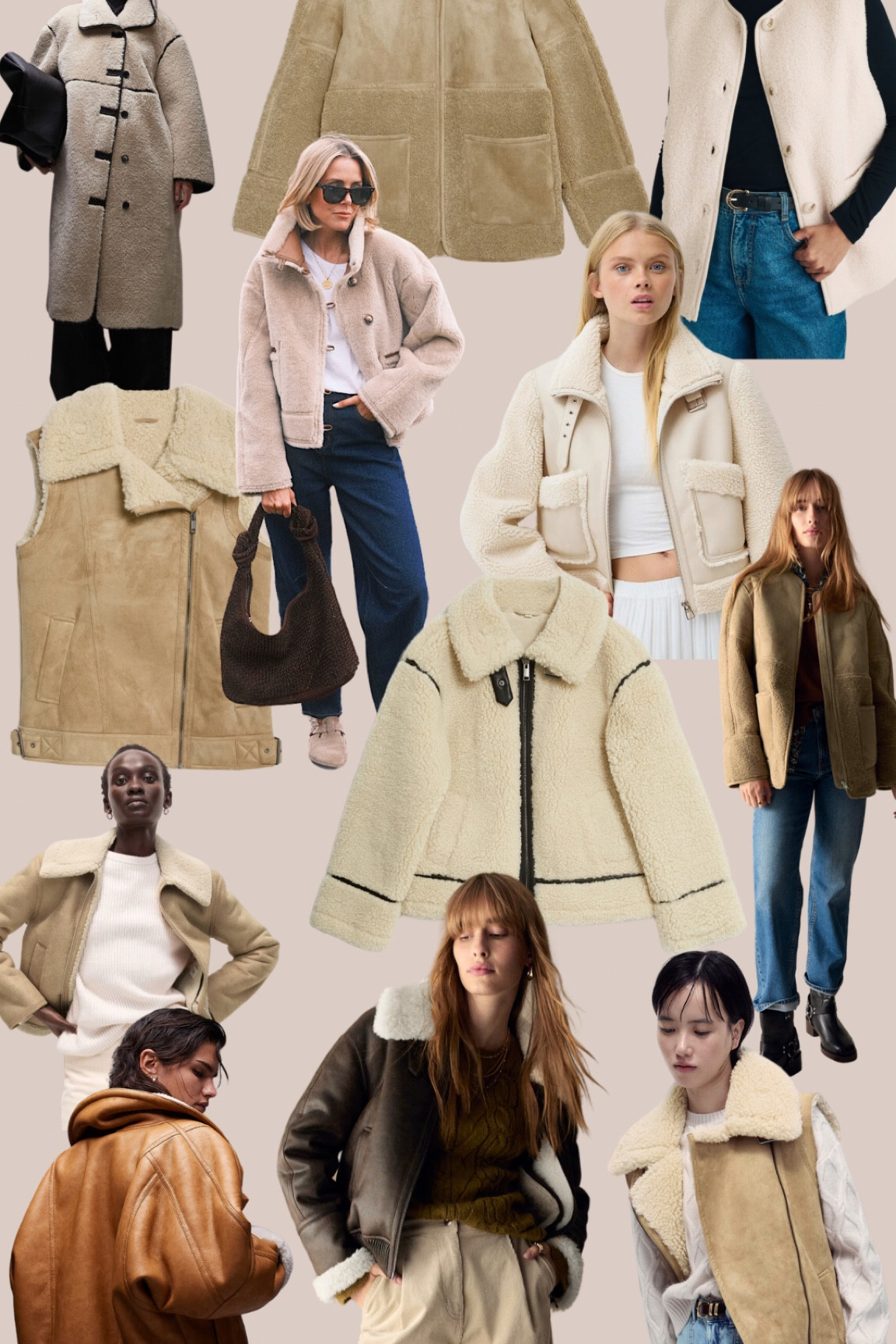 Borg jacket
Aviator jacket
Suede jacket
Shearling jacket 
Suede coat 
Autumn coats 

#LTKuk #LTKautumn #LTKeurope