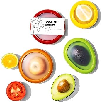 Avocado Saver and Tomato Holder - Set of 4 Reusable Storage Containers for Fridge - Ideal for Gar... | Amazon (US)