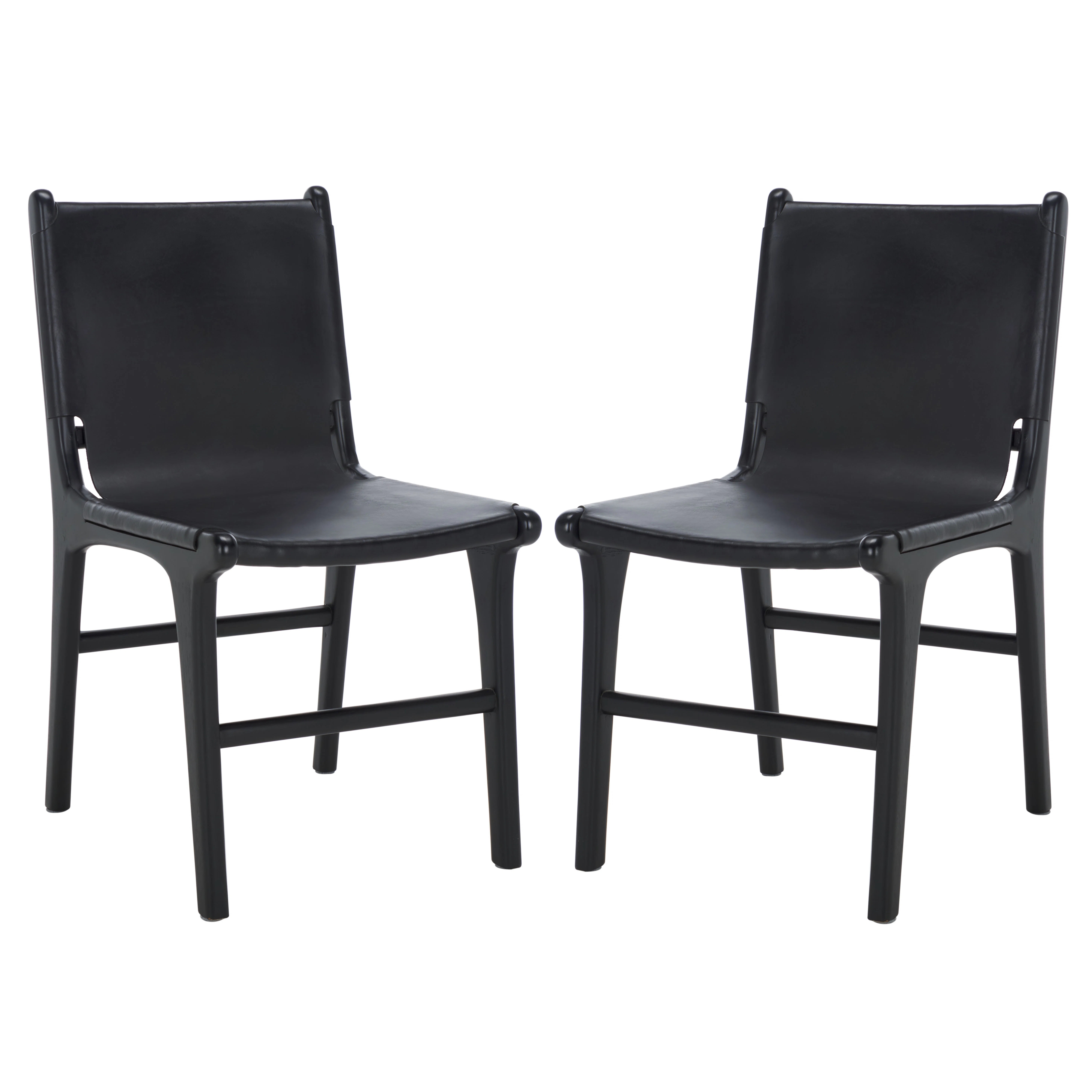 Safavieh Couture Cassaphina Leather Dining Chair & Reviews | Perigold | Perigold