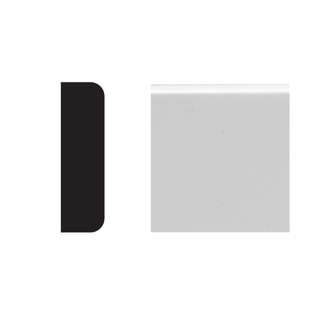 6578 1/4 in. x 3/4 in x 8 ft. PVC Composite White Screen Molding | The Home Depot