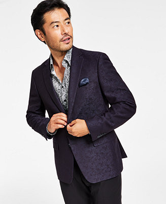Alfani Men's Slim-Fit Jacquard Blazer, Created for Macy's & Reviews - Blazers & Sport Coats - Men... | Macys (US)