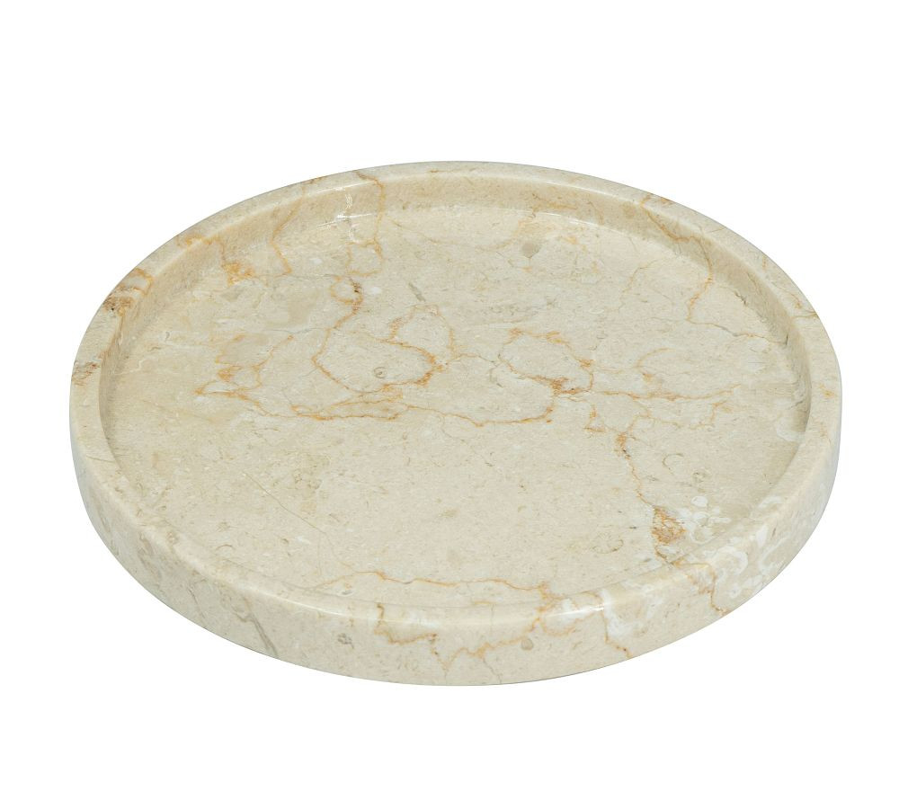Handcrafted Cream Marble Decorative Accessories | Pottery Barn (US)