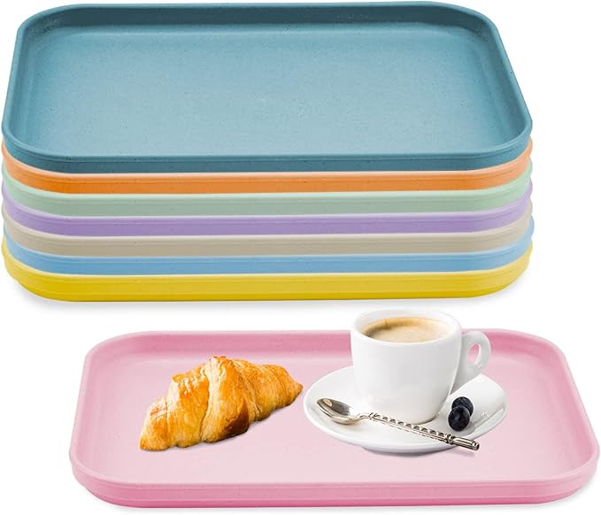 Plastic Art Trays,8 Pack Stackable Activity Tray Crafts Organizer Tray Serving Tray Jewelry Tray ... | Amazon (US)